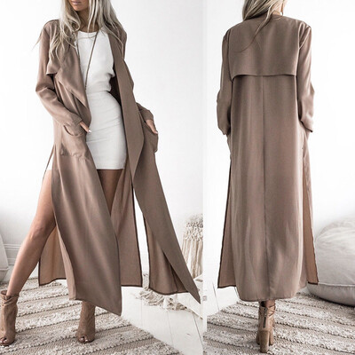 

Roseonmyhand Women Ladies Long Sleeve Tops Cardigan Waterfall Jacket Outwear Long Coat
