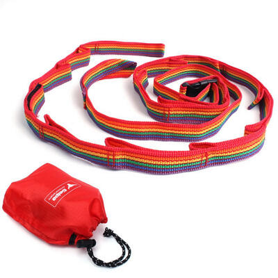 

1872cm Outdoor Tent Camping Decoration Hanging Lights Lanyard Clothesline Color Ribbon Pouch Colorful With Storage Bag