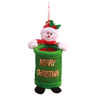 

Christmas Santa Claus Snowman Creative Cartoon Trash Can Rubbish Storage Bag Kit