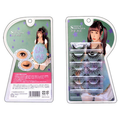 

〖Follure〗Makeup 7 Pairs Natural Long Fake Eye Lashes Handmade Thick False Eyelashes Black