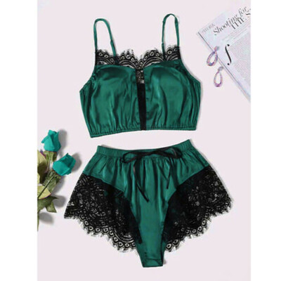 

Women Lady Lingerie Satin Babydoll Underwear Sleepsuit Sleepwear Nightwear