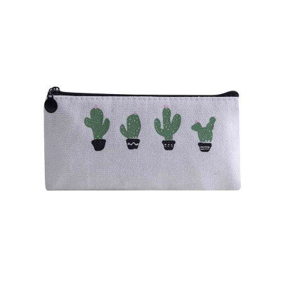 

Toponeto Travel Cactus School Student Animal Wash Organizer Storage Cartoon Pencil Case