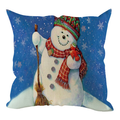 

Tailored Christmas Pillow Cover Pillowcases Decorative Sofa Cushion Cover Home Decoration