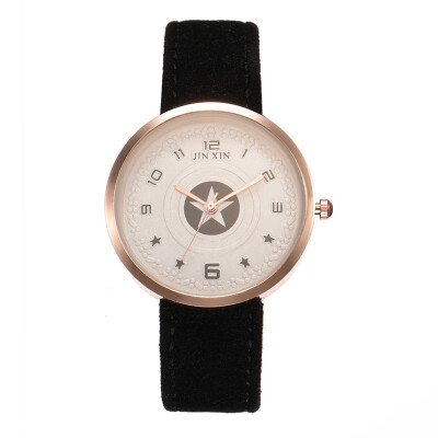 

Simple Female Watch Featuring A Star Pattern And Roman Numerals Womens Watches Bayan Kol Saaty Fashion High Quality Clock