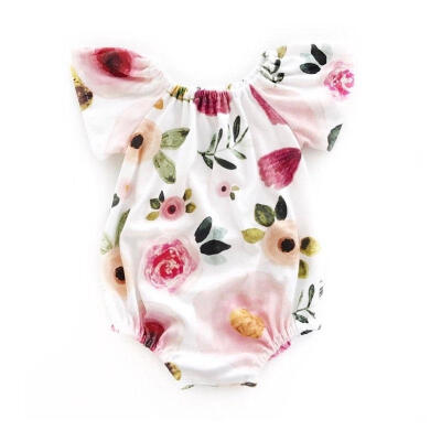 

Newborn Infant Baby Girls Floral Romper Bodysuit Jumpsuit Outfits Clothes 0-24M