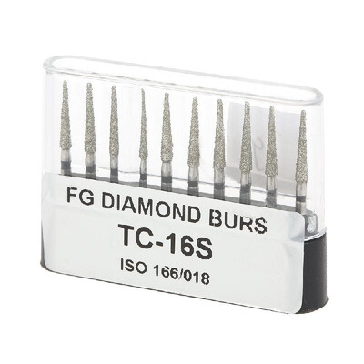 

10pcs Dental Diamond Burs Drill Dental Burs for High Speed Handpiece Tooth Whitening Polishing Drill Bits Dentist Tools