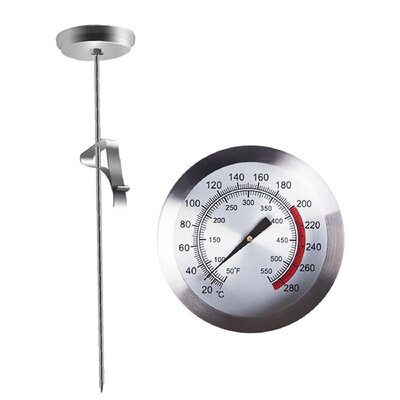 

Stainless Steel Pocket Probe Thermometer Gauge Grill Oven Thermometer For BBQ Fried Food Kitchen Cooking Instant Read Meat Gauge