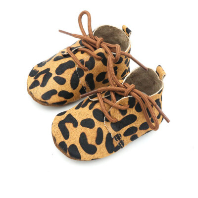 

WEIXINBUY Baby Boy Girl Leopard Print Soft Bottom Crib Shoes Size Born To 18 Months