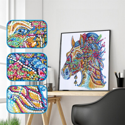 

Siaonvr Special Shaped Diamond Painting DIY 5D Partial Drill Cross Stitch Kits Crystal R