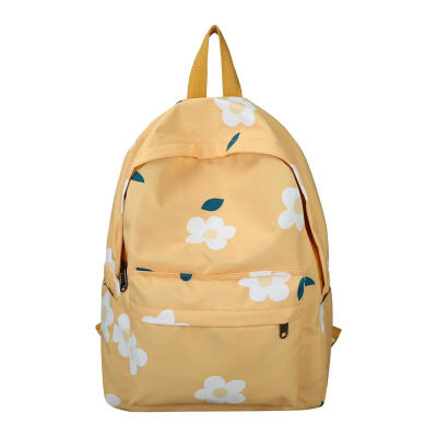 

Floral Canvas Backpack Women Large Capacity School Travel Casual Knapsack