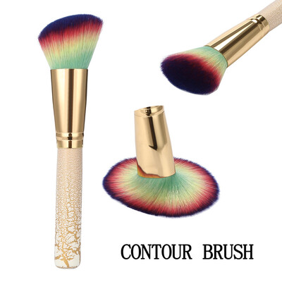 

Toponeto Wooden Foundation Cosmetic Single Powder Makeup Brush Makeup Brush Tools