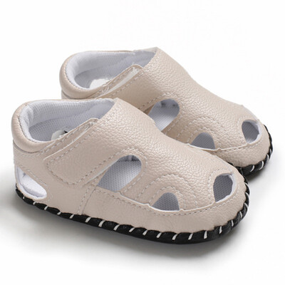 

Summer Baby Boy Closed Toe Shoes Soft Sole Anti-slip Crib Shoes First Walkers Walking Shoes Infant Shoes 0-18 Month