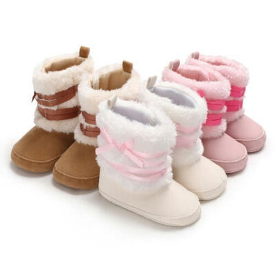 

Baby Girl Boy Snow Boots Winter Booties Infant Toddler Newborn Crib Shoes 0-18M