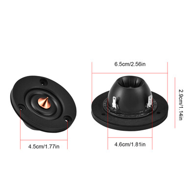 

Greensen 2pcs 2 4Ohm 4Ω 30W Silk Film Dome Tweeter Treble Speaker Car Loudspeakers dome tweeter car loudspeaker