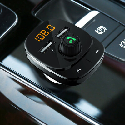 

〖Follure〗C22 Wireless In-Car Bluetooth FM Transmitter Dual USB Charger Input TF Card