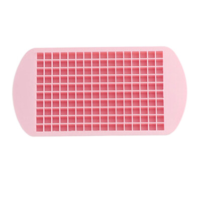 

DIY 160 Grids Mini Small Ice Cube Tray Frozen Cubes Silicone Ice Maker Mold