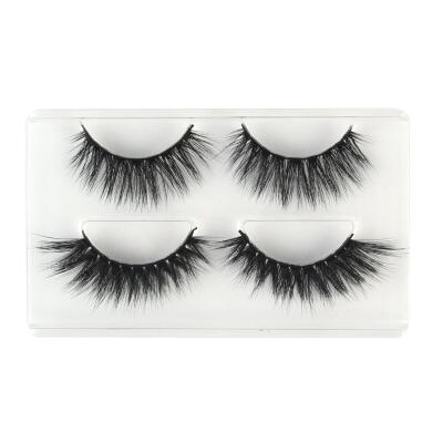 

2 Pairs Mink Hair ​Thick Fake Eyelashes Handmade Nature Long False Lashes