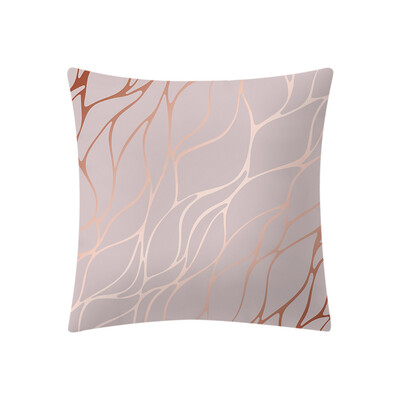 

〖Follure〗Rose Gold Pink Cushion Cover Square Pillowcase Home Decoratio