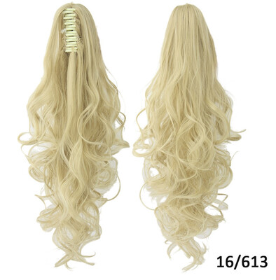 

Gobestart Clip-On Ponytail - Hair Extension For Women Multi Color Curly Clip Claw On Hair