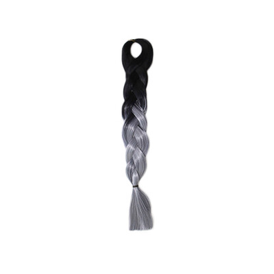 

Gobestart Individual Braid Wigs Big Braids Color Gradient Small Black Dirty Pigtail