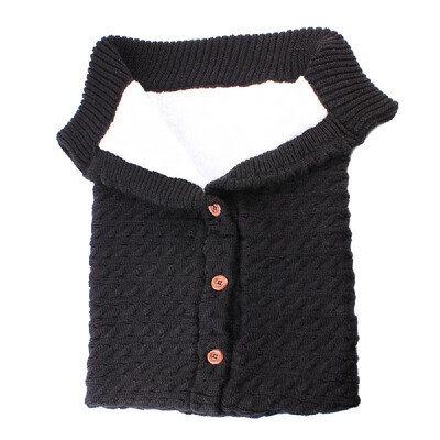 

Infant Swaddle Blankets Soft Thick Breathable Knit Stroller Wraps Sleeping Sack Keep Warm Outdoor Button Closure for Unisex Baby T