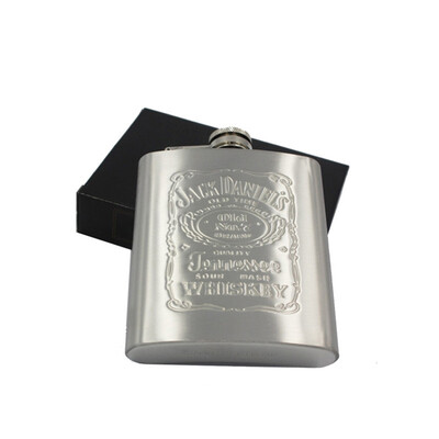 

Portable Stainless Steel Printing Hip Flask Male Small Mini Bottle Water Liquor Travel Container Hip Flask