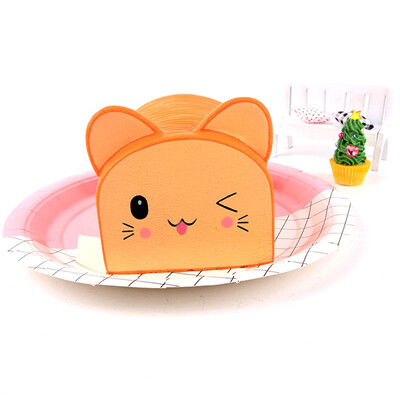 

Siaonvr Squishy Cartoon Cat Bread Scented Cream Slow Rising Squeeze Decompression Toys