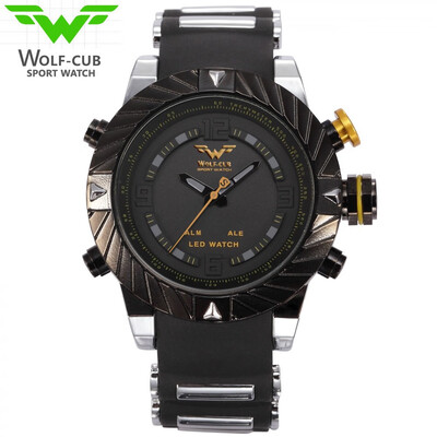 

Luxury Brand Fashion sports watches men LED Digital Analog outdoor Wolf boy Military Quartz watch male Clock Relogio Masculino