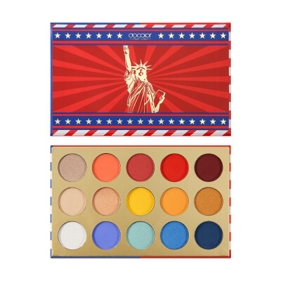 

15 Color Flag Matte Eye Shadow Palette Waterproof Antifouling Does Not Fade Flash Pearl Eye Shadow Tray