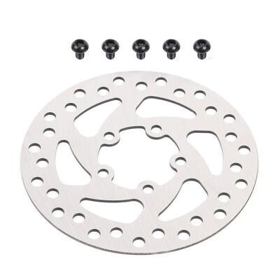 

120mm Silver Steel M365 PRO Brake Disc for Electric Scooter w 5pcs Screws