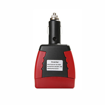 

Car Power Inverter USB 75w DC 12V to AC 220V Converter Adapter Phone Laptop Cigarette Lighter Car Charger