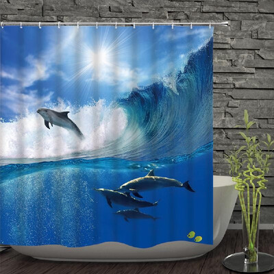 

Shower Curtain Decorative Bath Curtains Waterproof Polyester Fabric Anti-mildew Bathroom Curtains for Bathtub Showers