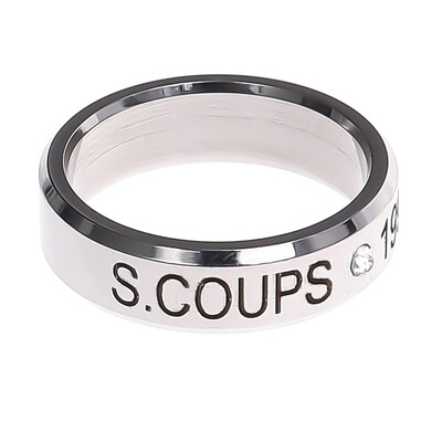 

Kpop Seventeen Same Heel Letter Lettering Ring Unisex Pair Titanium Steel Ring Hot Gift
