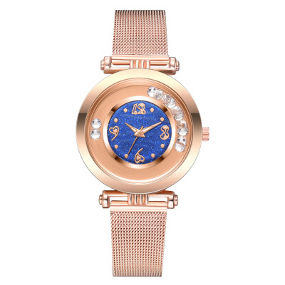 

Steel belt ladies watch 2019 new quicksand ball quartz watch alloy strap ladies watch