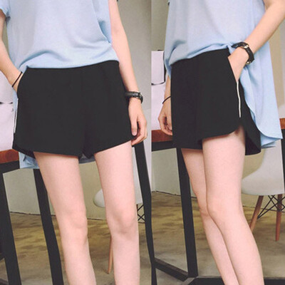 

Tailored Summer Fashion Women Shorts Leisure High Waist Trousers Loose Pure Color Pants