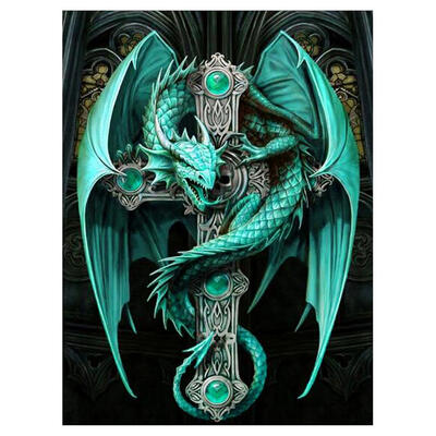 

5D DIY Full Drill Diamond Painting Dragon Cross Stitch Embroidery Craft Kit
