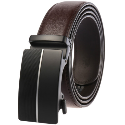 

new Mens belt Cow Leather belts Brand Fashion Automatic Buckle Genuine Leather men belts for Men 35cm Width luxury brands