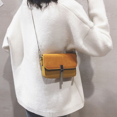 

Summer fashion frosted small bag female 2019 new Korean version of the slung small square bag leisure port wind single shoulder chain bag