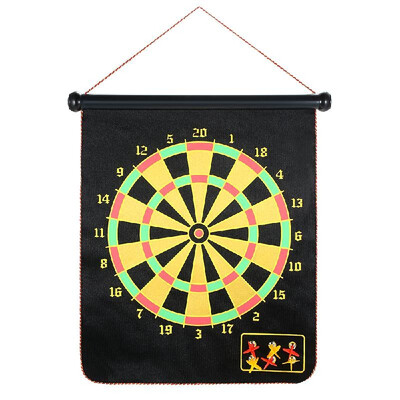 

17 Inch Roll Up Magnetic Dartboard Hanging Dart Board Game with 6 Darts