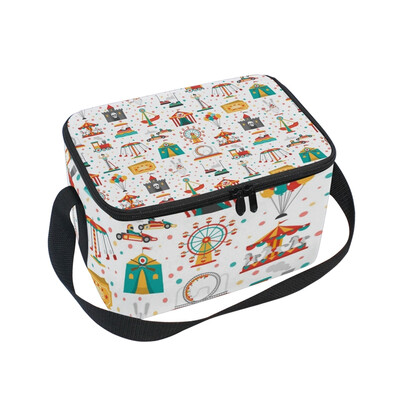 

ALAZA Lunch Box Insulated Lunch Bag Large Cooler Toy World Tote Bag