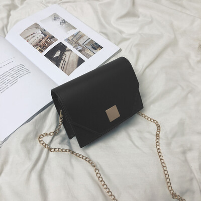 

2019 new wave Korean version of the simple temperament chain small square bag female fresh fashion casual wild shoulder Messenger bag