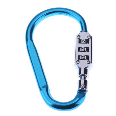 

Metal Handy Helmet Lock Combination Outdoor Climbing Gear 3 Digit Code Lock