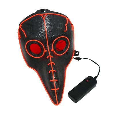

Halloween Cosplay Waterproof Moistureproof Animal Doctor Cold Biue Light Plague Bird Beak Mask Decorative Mask Without Cell