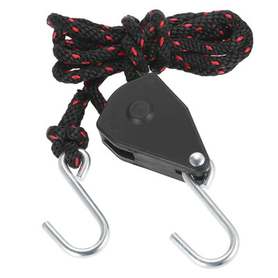 

Kayak Canoe Boat Pulley Rope Lock Bow Stern Tie Down Strap Adjustable Rope Hanger with Hook 30m
