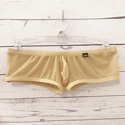 

Mens Sexy Low Rise Boxer Briefs Breathable Elastic Underwear Trunks Underpants