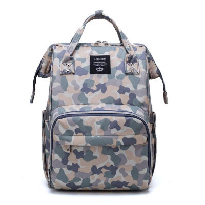 

Camo Print Mummy Maternity Backpack Large Capacity Casual Nursing Handbag