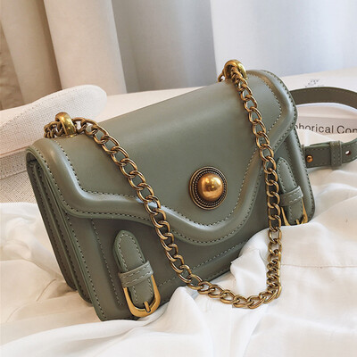 

French minority air slanted womens bag new 2019 fashion 100 lap quality feeling single shoulder chain small square bag