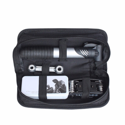 

Portable Cycling Tool Set with Carry Bag Mountain Bike Bicycle Repair Tools Mini Pump Type Repair Kit Screwdriver Tool Wrench