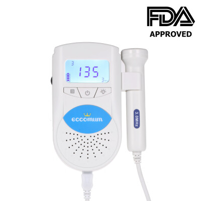 

ECCOMUM Ultrasound Pocket Baby Heart Detector 3MHZ 50-240BPM Baby Heart RateFHR Monitor Sonoline B Prenatal Heart Beat Detector