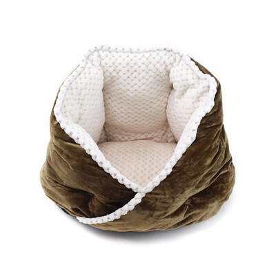 

Gobestart Dog Cat Winter Warm Sleeping Bag Soft Pet Bed Calming Sleeping Bud Bed